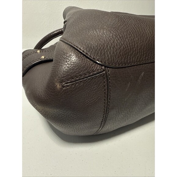 Cole Haan Purse Womens Pebbled Leather Shoulder Bag Bucket Studded Tote Handbag - Picture 14 of 16